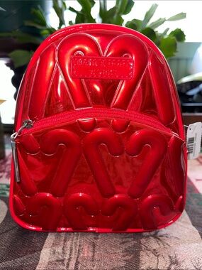 Bath & Body Works Shiny Red Heart Mini Backpack